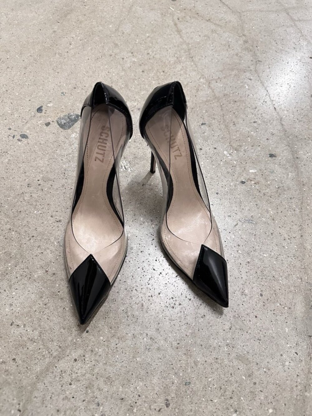 Schutz Cendi Heels Transparente & Black - Picture 4 of 7